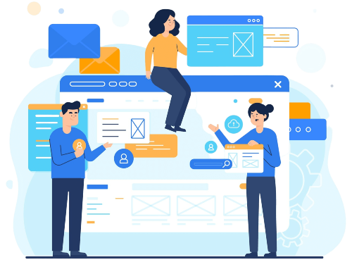 website-setup-concept