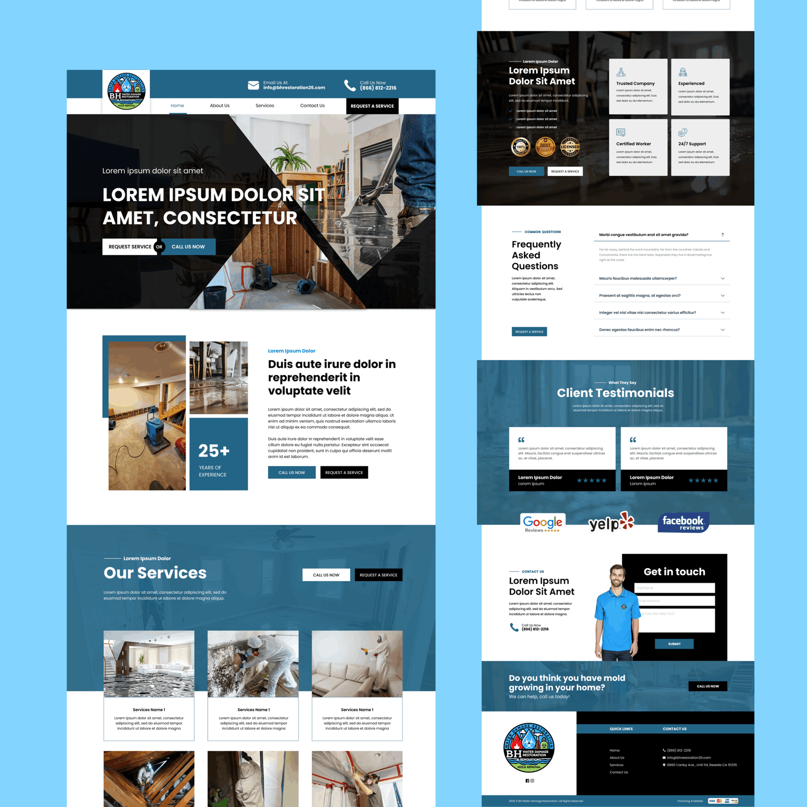 BH Water Restoration Web Design-geotagged